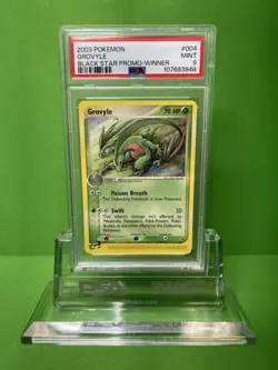 2003 POKEMON BLACK STAR PROMO 004 GROVYLE WINNER PSA 9 - Image 1