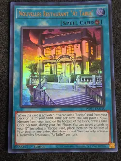 Yugioh Nouvelles Restaurant "At Table" WISU-EN035 Ultra Rare 1st Ed NM - Image 1