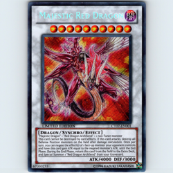 Yugioh Majestic Red Dragon CT07-EN001 Limited Edition Secret Rare Holo - NM 💎 - Image 1