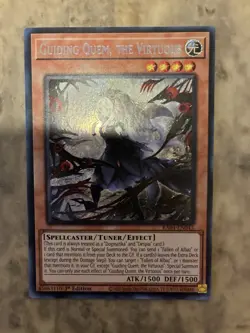 Yugioh! TCG - Guiding Quem, the Virtuous - Secret Rare - RA04-EN043 - Stampede - Image 1