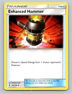2017 Pokemon Card Guardians Rising Enhanced Hammer 124/145 - Image 1