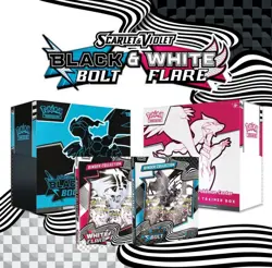 Pokemon Black Bolt & White Flare Etb And Binder Collection Bundle | Fast Ship 🚚 - Image 1