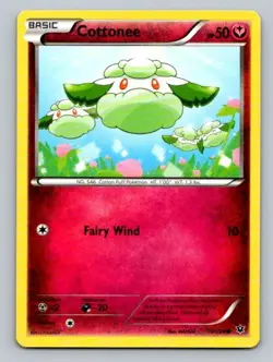 2016 Pokemon Card Fates Collide Cottonee 70/124 - Image 1
