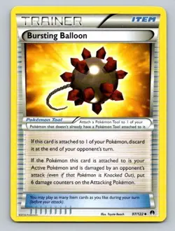 2016 Pokemon Card XY Breakpoint Bursting Balloon 97/122 - Image 1