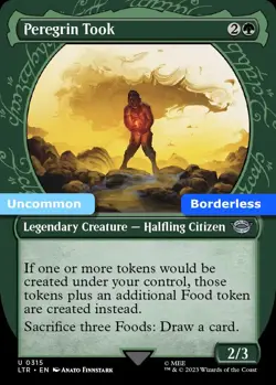 MTG Peregrin Took LTR Uncommon Legendary Creature - Halfling Citizen NM - Image 1