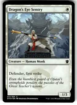 FOIL MTG NM Dragon's Eye Sentry Dragons of Tarkir Regular - Image 1
