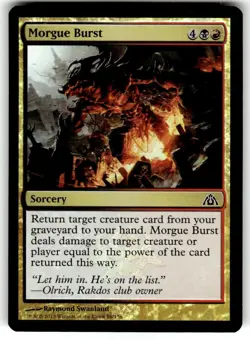 FOIL MTG NM Morgue Burst Dragon's Maze Regular - Image 1