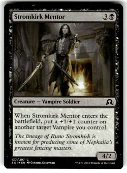 Stromkirk Mentor 137/297 Foil Shadows over Innistrad SOI MTG NM - Image 1