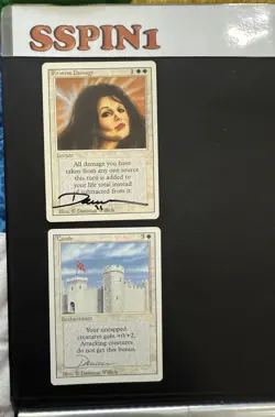 MTG Signed Reverse Damage, Castle, Dameon Willich Revised - Image 1