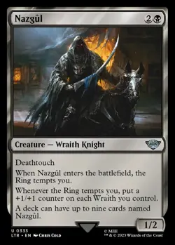 MTG Nazgul Lord of the Rings Uncommon Creature - Wraith Knight NM - Image 2