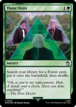 MTG English Three Visits (Surge Foil) NM Foil Universes Beyond: Doctor Who - Image 1