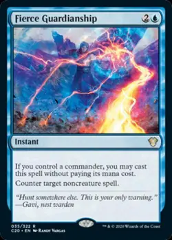 MTG English Fierce Guardianship NM Normal Commander 2020 Ikoria - Image 1