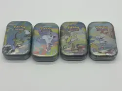 (Lot Of 4) Pokemon Galar Pals Mini Tins Grookey Scorbunny Galarijn Ponta Damper - Image 1