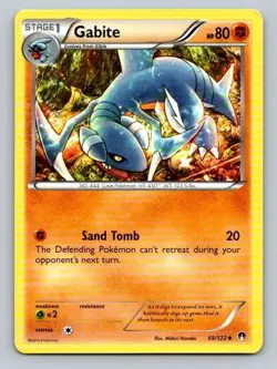 2016 Pokemon Card XY Breakpoint Gabite 69/122 - Image 1