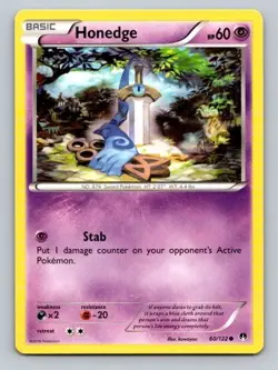 2016 Pokemon Card XY Breakpoint Honedge 60/122 - Image 1