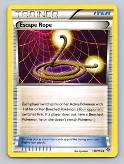 2012 Pokemon Card Plasma Storm Escape Rope 120/135 - Image 1