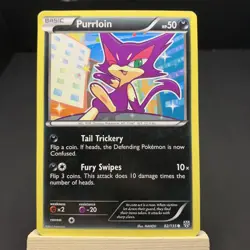 2012 Pokemon Card Plasma Storm Purrloin 82/135 - Image 1