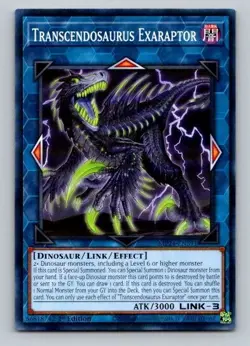2024 Yugioh Transcendosaurus Exaraptor MP24-EN391 1st Edition Common - Image 1