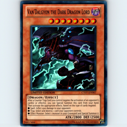 Yugioh Van’Dalgyon The Dark Dragon Lord CT07-EN007 Lim Ed Super Rare - VLP-NM 💎 - Image 1