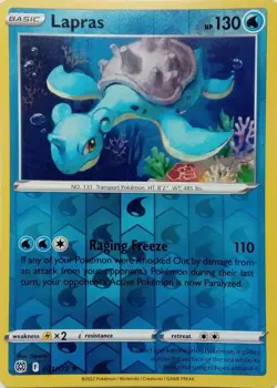 LAPRAS - REVERSE HOLO - BRILLIANT STARS - POKEMON CARD TCG - 031/172 - Image 1