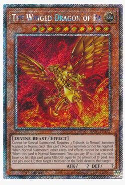 1-3X Yugioh The Winged Dragon of Ra RA03-EN137 Platinum Secret Rare 1st NM - Image 1