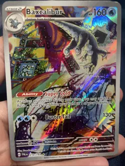 Pokemon TCG Baxcalibur Card 210/193 IR Sv02: Paldea Evolved 2023 - Image 3