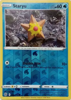 STARYU - REVERSE HOLO - BRILLIANT STARS - POKEMON CARD TCG - 030/172 - Image 1