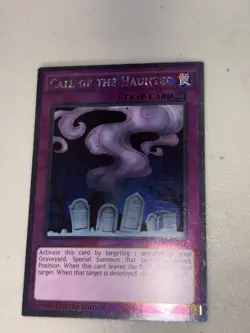 Yu-Gi-Oh Call of the Haunted Nkrt-en032 Platinum Rare Trap Card Nm - Image 2