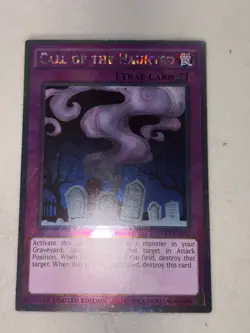 Yu-Gi-Oh Call of the Haunted Nkrt-en032 Platinum Rare Trap Card Nm - Image 3