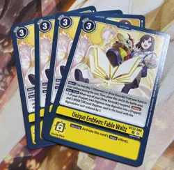 Digimon Card Game Unique Emblem: Fable Waltz BT22-098 U Cyber Eden Playset Of 4 - Image 1