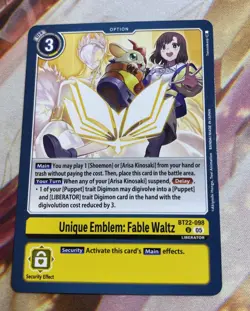 Digimon Card Game Unique Emblem: Fable Waltz BT22-098 U Cyber Eden - Image 1