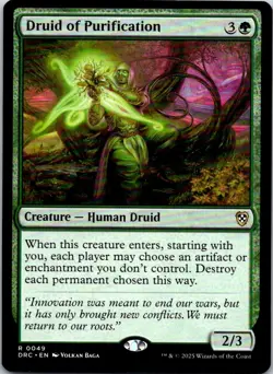 Druid of Purification - 49 - Commander: Aetherdrift - Magic MTG - NM - Image 1