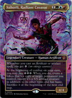 Saheeli, Radiant Creator (Borderless) - 3 - Commander: Aetherdrift - Magic MTG - - Image 1