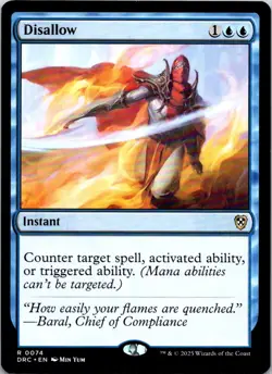 Disallow - 74 - Commander: Aetherdrift - Magic MTG - NM - Image 1
