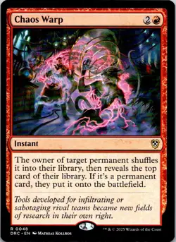 Chaos Warp - 48 - Commander: Aetherdrift - Magic MTG - NM - Image 1