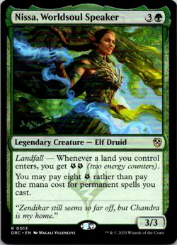 Nissa, Worldsoul Speaker - 13 - Commander: Aetherdrift - Magic MTG - NM - Image 1