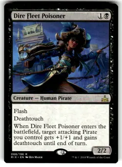 Dire Fleet Poisoner Rivals of Ixalan Regular MTG - Image 1