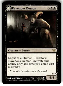 Ravenous Demon Dark Ascension Regular MTG - Image 1