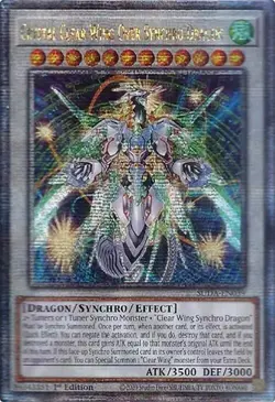 Yugioh Crystal Clear Wing Over Synchro Dragon - SUDA-EN039 - QCSR - Image 1