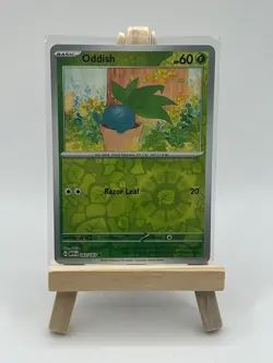 Oddish #043/165 SV: Scarlet & Violet 151 Reverse Holo Pokemon Card NM - Image 1