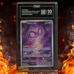 Pokemon Shrouded Fable PECHARUNT Black Star Promo TAG 10 #129 - Image 1