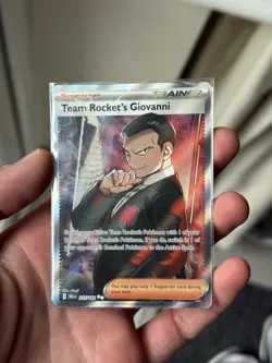 Team Rockets Giovanni 225/182 - S&V Destined Rivals Full Art Trainer Pokemon TCG - Image 1