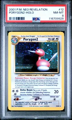 2001 Pokemon Neo Revelation #12 Porygon2-Holo PSA 8 - Image 1