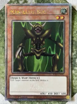YuGiOh MAN-EATER BUG Quarter Century Secret Rare RA03-EN082 - Image 2