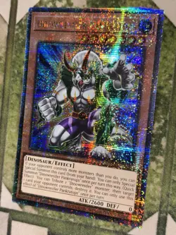 YuGiOh DINOWRESTLER PANKRATOPS Quarter Century Secret Rare MP24-EN047 - Image 1