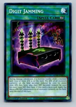2024 Yugioh Spell Card Digit Jamming MP24-EN303 1st Edition Common - Image 1