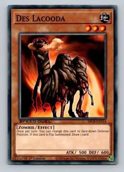 2020 Yugioh Des Lacooda SBCB-EN154 1st Edition Common - Image 1