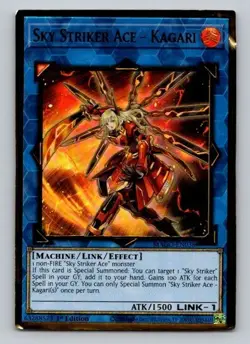 2020 Yugioh Gold Sky Striker Ace - Kagari MAGO-EN038 1st Edition Rare - Image 1