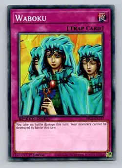 2020 Yugioh Trap Card Waboku SBCB-EN143 1st Edition Common - Image 1