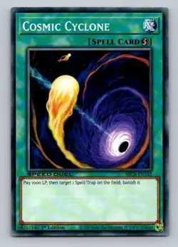 2020 Yugioh Spell Card Cosmic Cyclone SBCB-EN142 1st Edition Common - Image 1